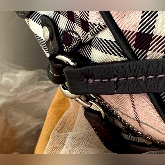 【☆JAPAN☆】Auth Burberry Blue Label Nova Check Crossbody Bag Pink Check - Picture 13 of 15